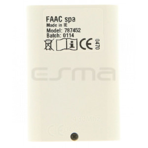 FAAC XT4 433 RC remote