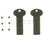 Disassembled magnetic key CLEMSA