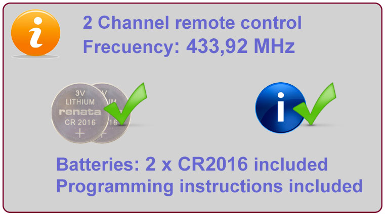 Gate remote Info