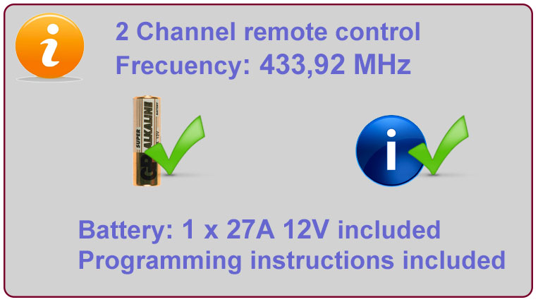 Gate remote Info