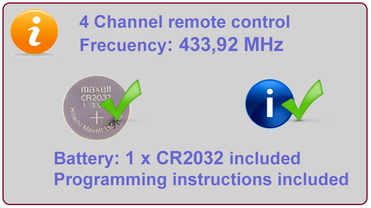 Gate remote Info