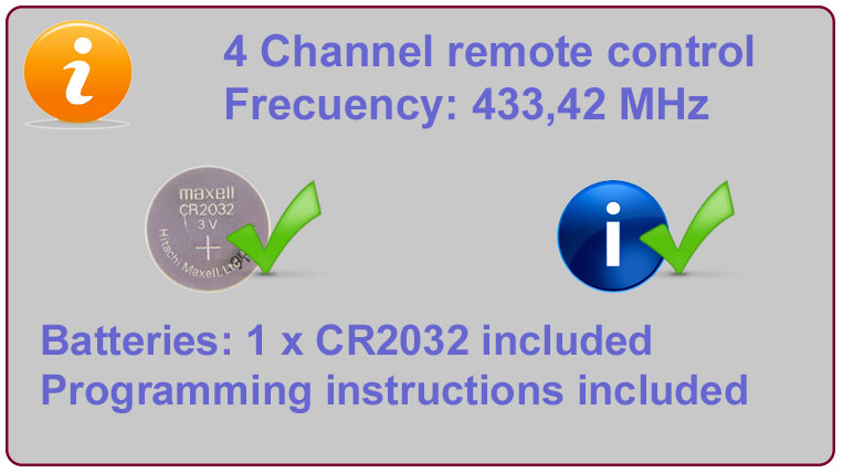 Gate remote Info