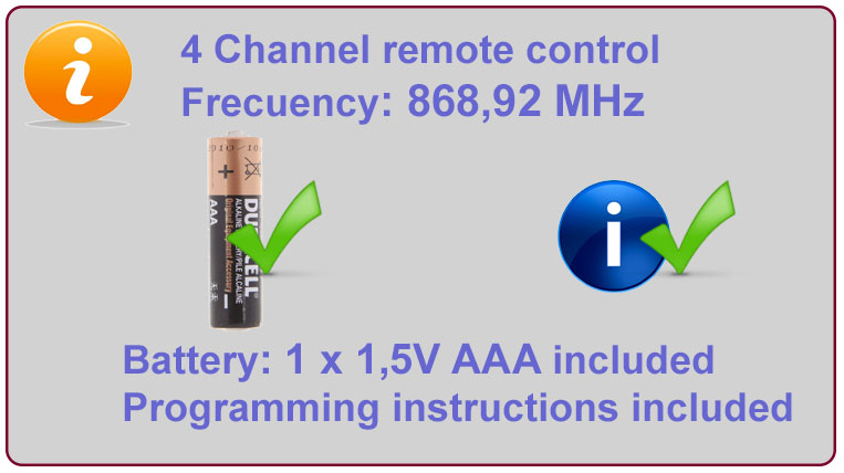 Gate remote Info