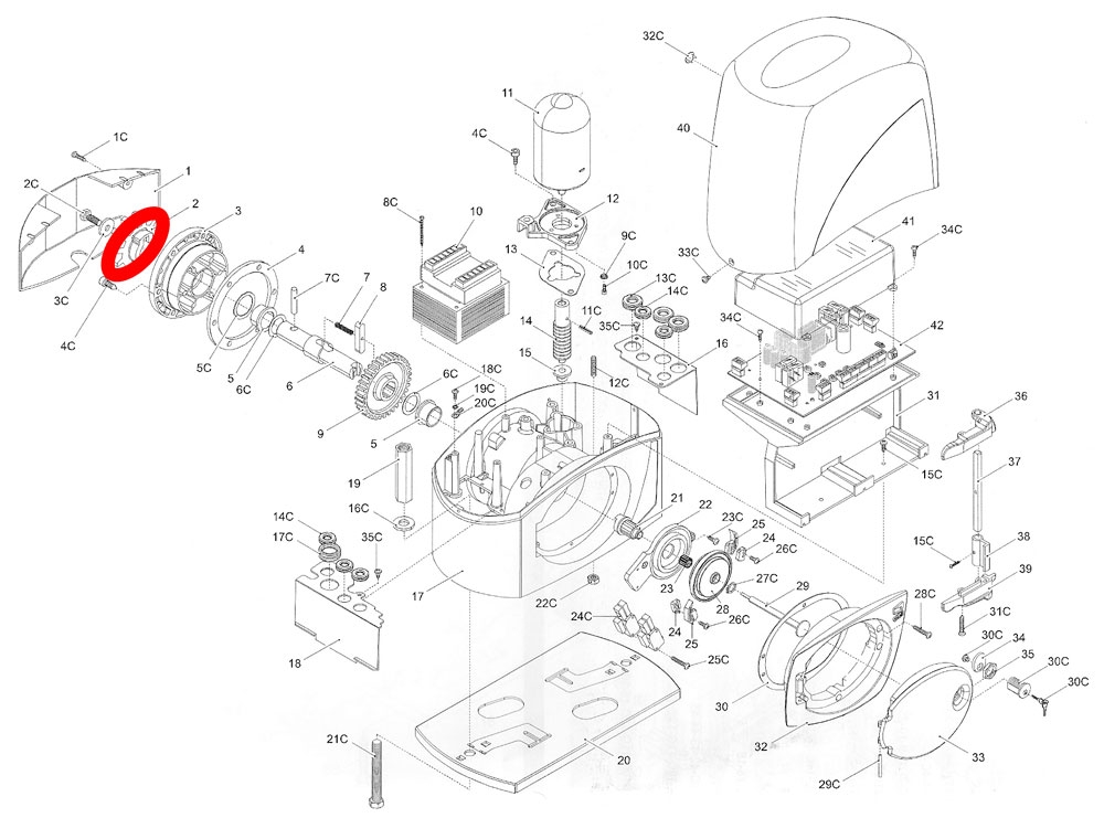 CAME BX 243C 119RIMC005