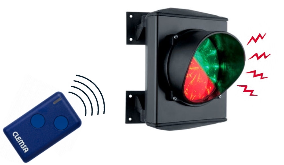 CLEMSA traffic light and emitter