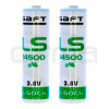 2 x LFT BAT Lithium battery 3,6V